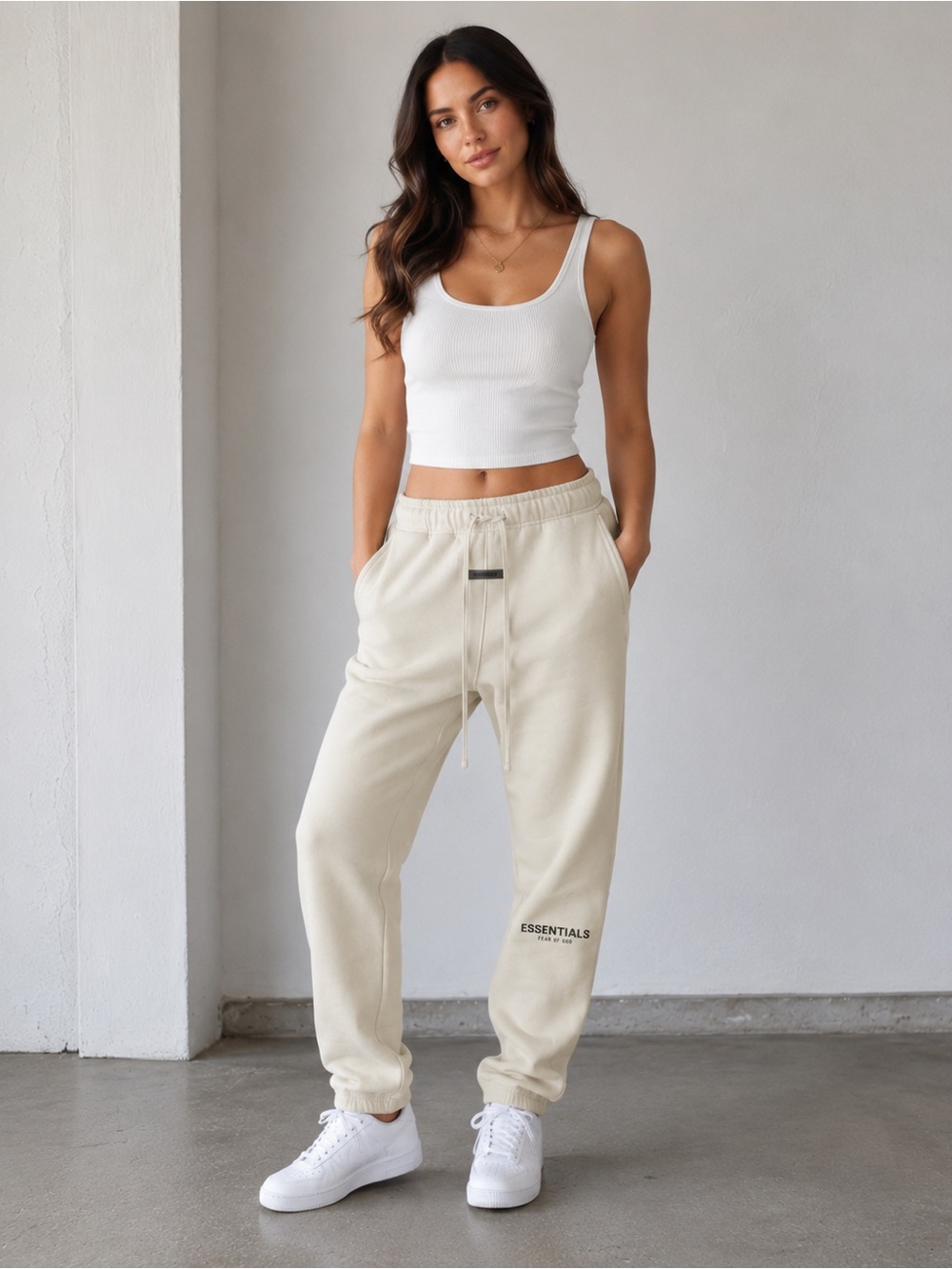 Fear of God Cream Track Joggers